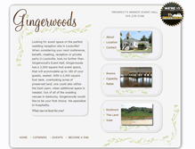 Tablet Screenshot of mygingerwoods.com